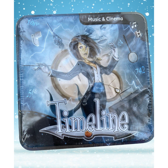 Timeline MUSIC & CINEMA Game Cards in Shrink Asmodee New Sealed Tin - Picture 1 of 5